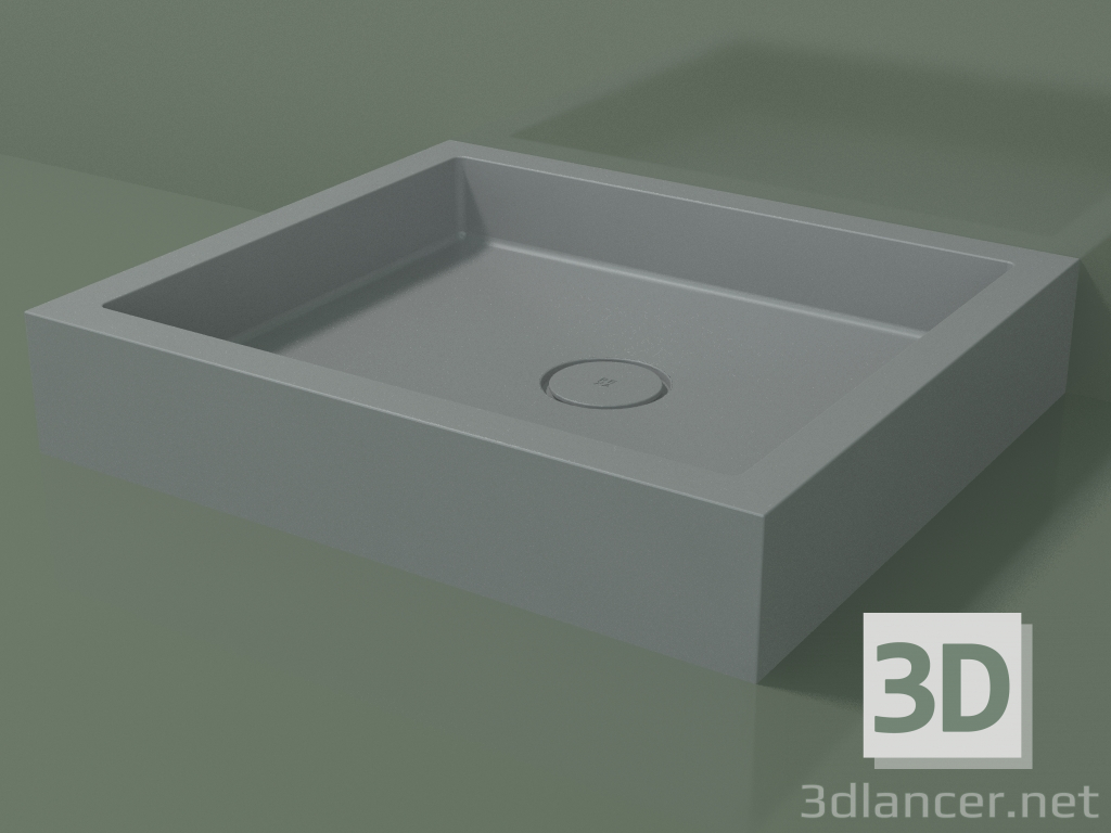 modèle 3D Receveur de douche Alto (30UA0117, Silver Grey C35, 80x70 cm) - preview