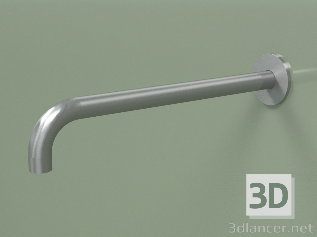 3d model Wall spout 90 ° Lmax 300mm (BC013, AS) - preview