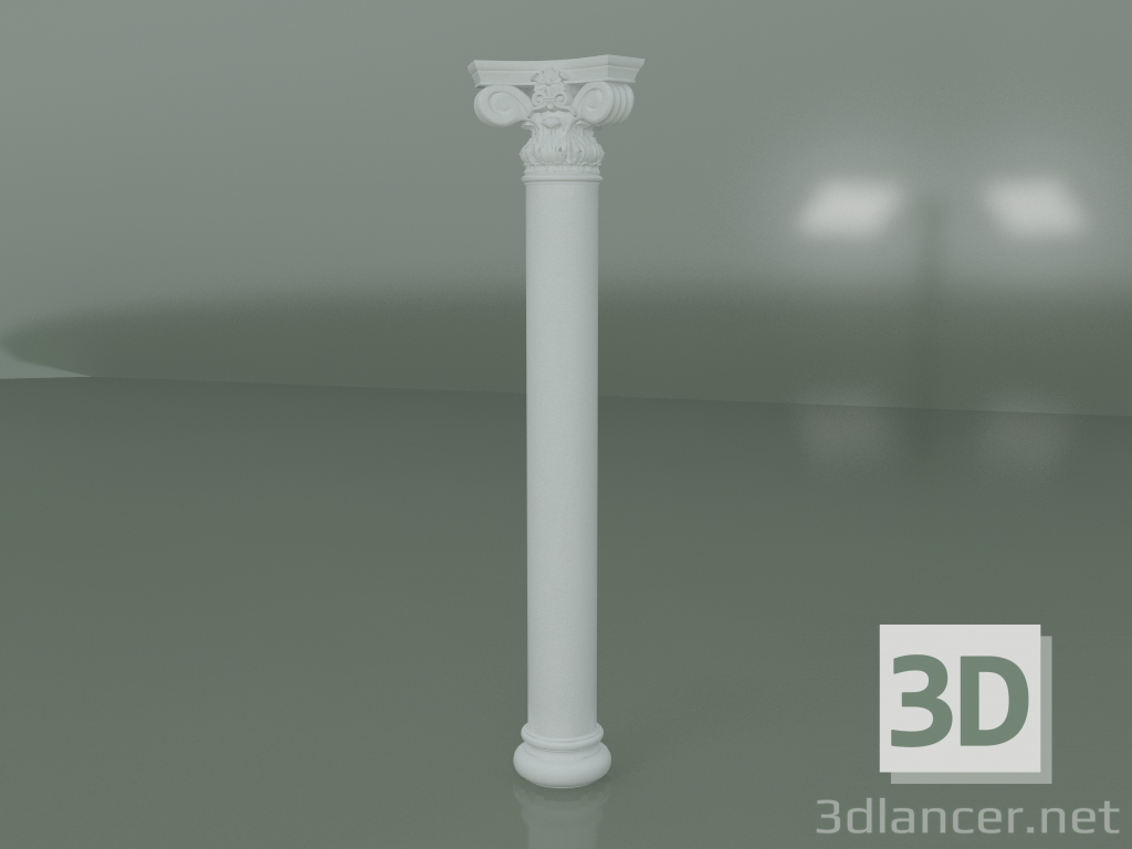 modèle 3D Colonne en plâtre KN004 - preview