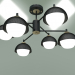 modello 3D Lampadario a soffitto 70106-6 (nero) - anteprima