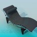 3d model Sunbed with roller under neck - preview