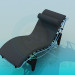 3d model Sunbed with roller under neck - preview