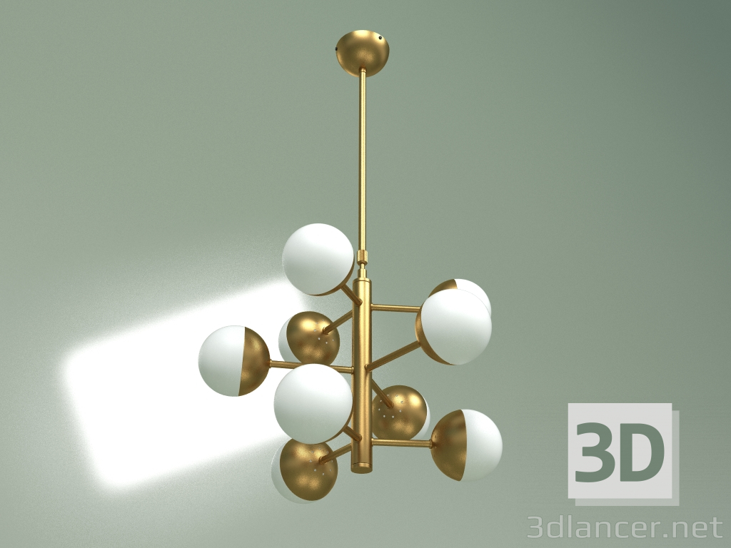 Modelo 3d Lâmpada de teto italiana Globe 9 luzes - preview