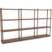 3d model Rack ST 04 (1500х200х848, madera marrón claro) - vista previa