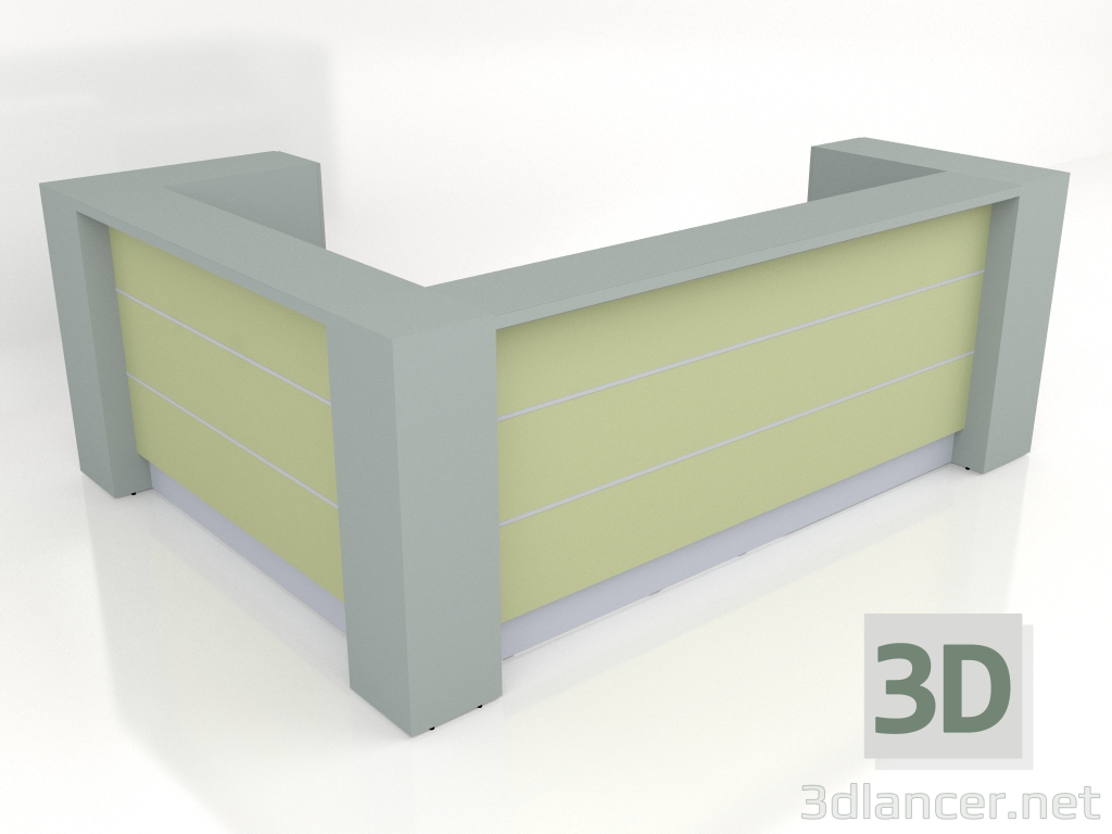 modèle 3D Banque d'accueil Valde LAV17L (2908x2208) - preview