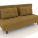 3D Modell Schlafsofa Doris (gelb) - Vorschau