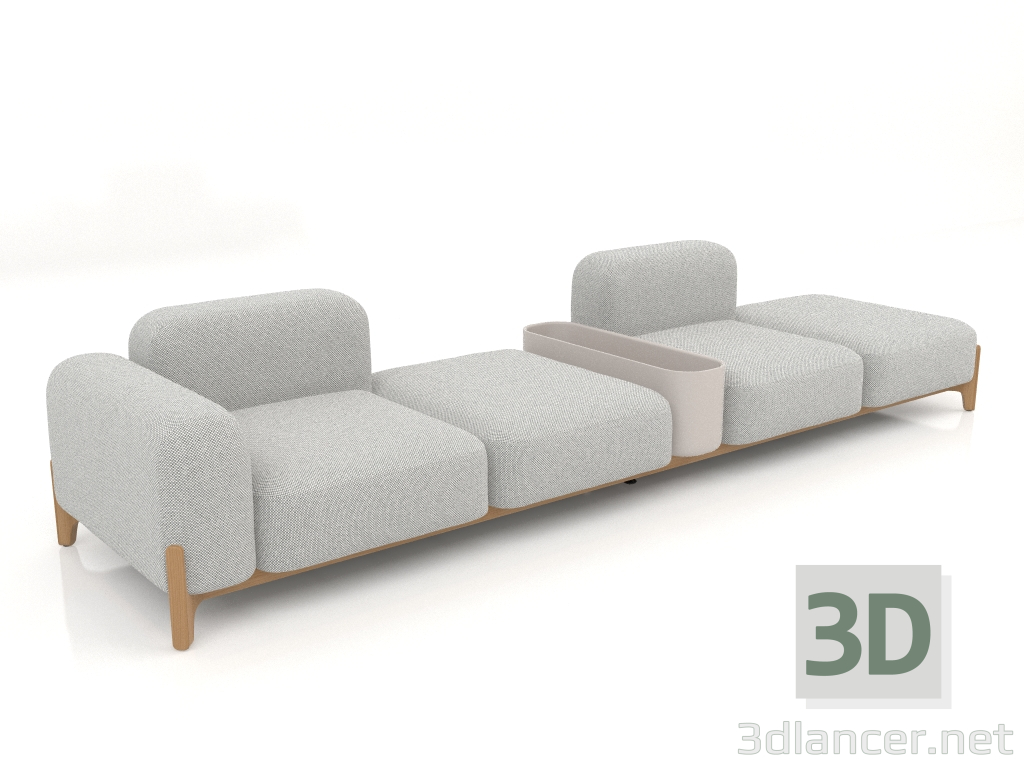 Modelo 3d Sofá modular (composição 19) - preview