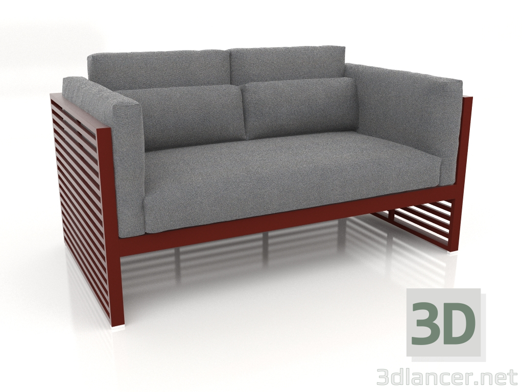 3d модель Диван 2 місний з високою спинкою (Wine red) – превью