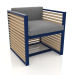 3d model Armchair (Night blue) - preview