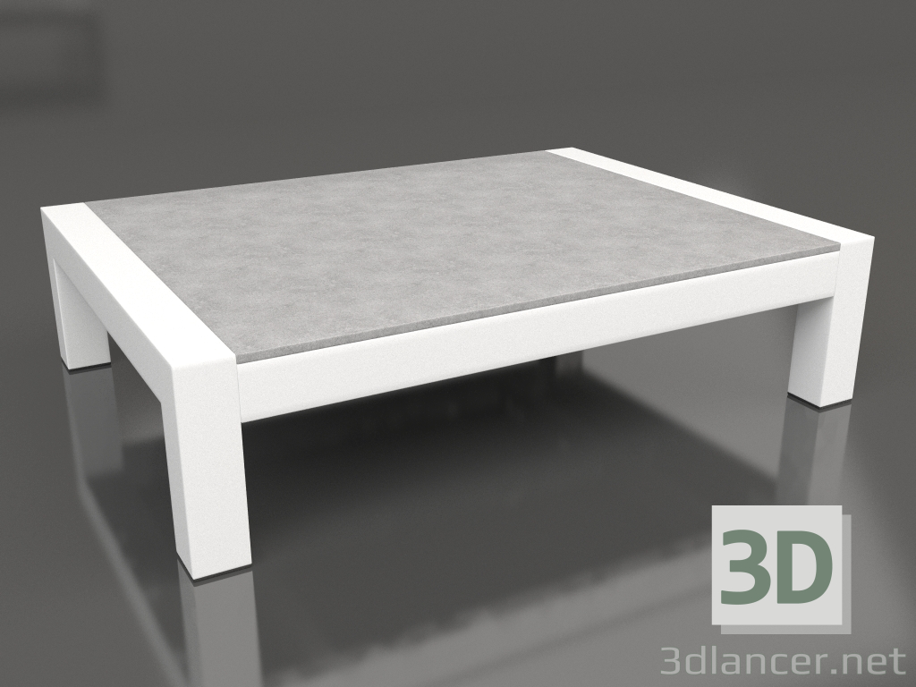 Modelo 3d Mesa de centro (branca, DEKTON Kreta) - preview