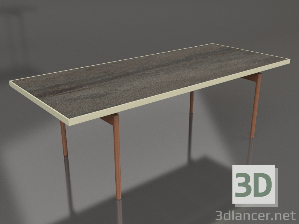 3d модель Стіл обідній (Gold, DEKTON Radium) – превью