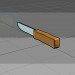 3d model Cuchillo LowPoly - vista previa