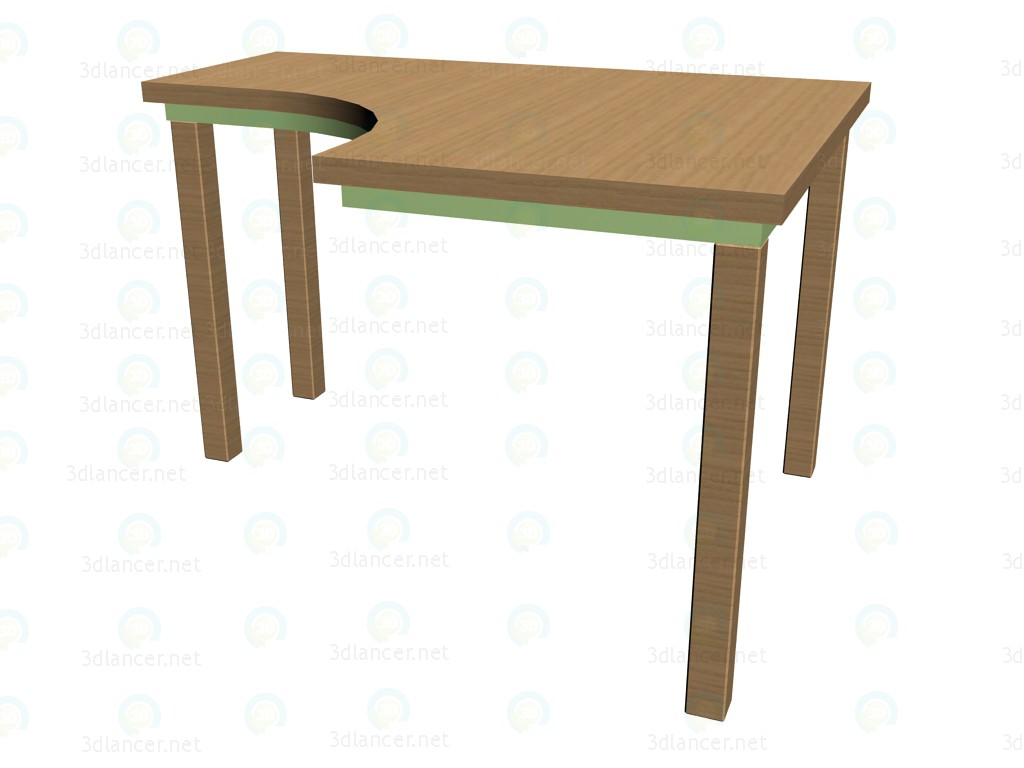 Modelo 3d Mesa de canto para direito de 63ST02R de classes - preview