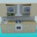 3d model Cocina - vista previa