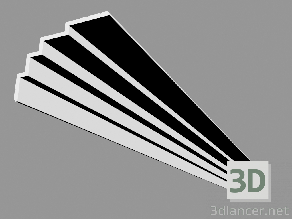 modèle 3D Corniche C393 - Marches (200 x 15 x 21 cm) - preview