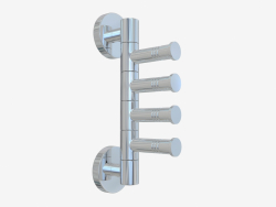 Soporte de toallas rotativas VEER-4 (L 88)