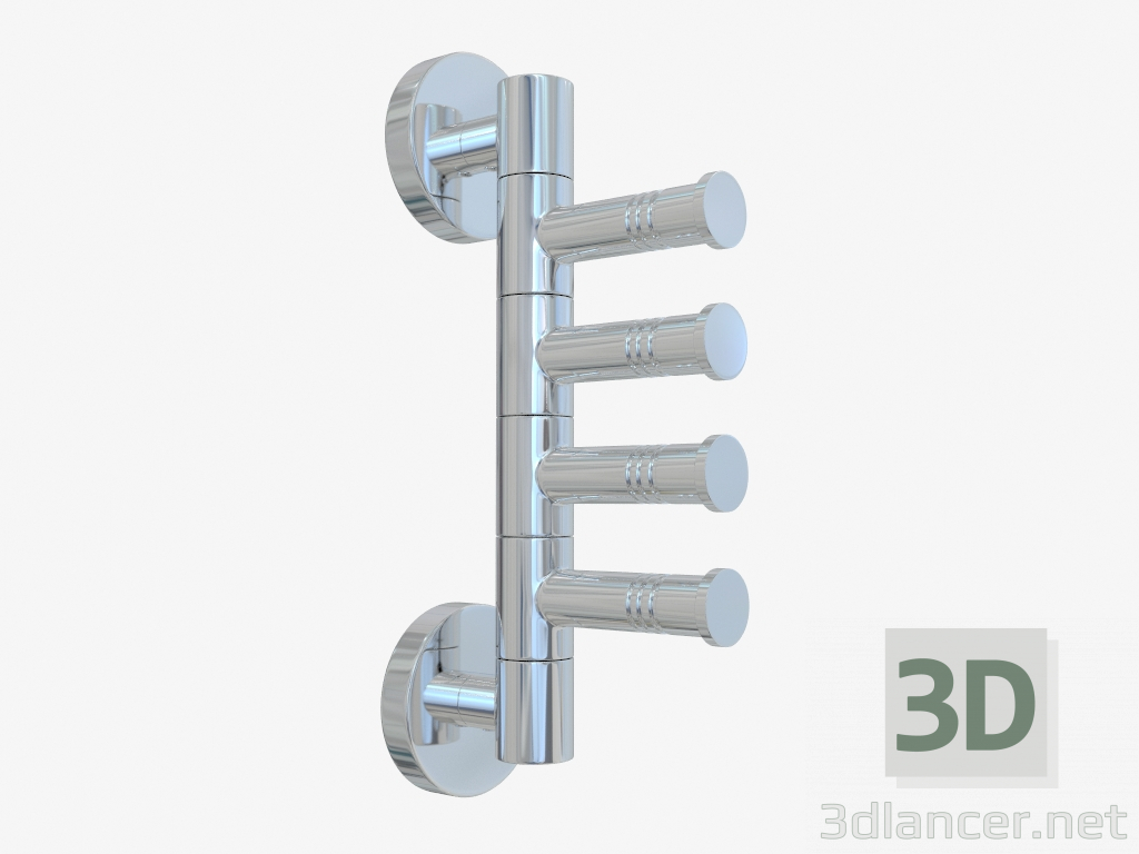 3d model Soporte de toallas rotativas VEER-4 (L 88) - vista previa