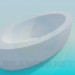 Modelo 3d Banheira oval - preview