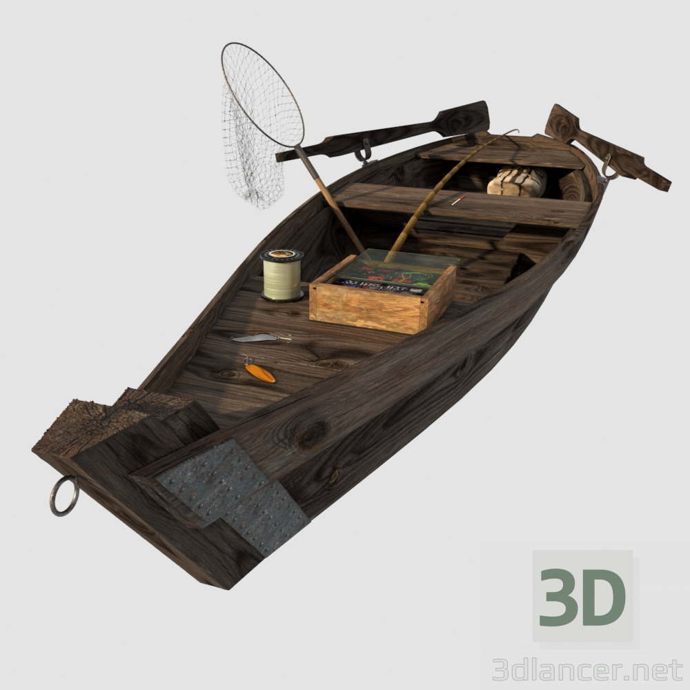 Ruderboot 2 3D-Modell kaufen - Rendern