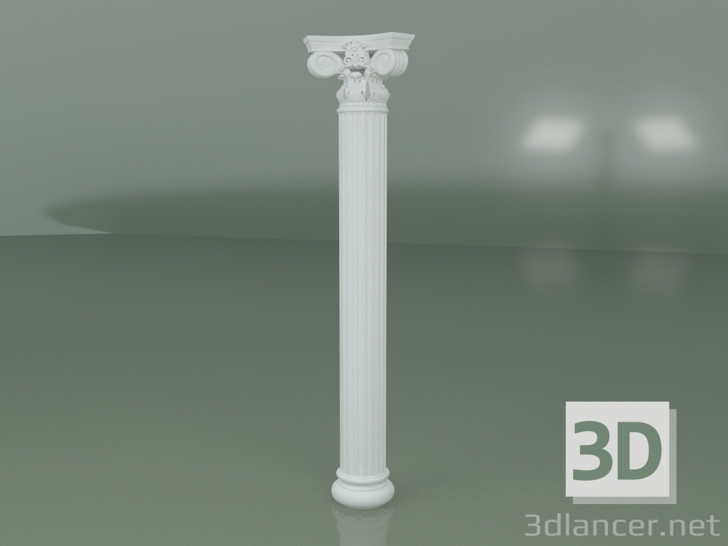 modèle 3D Colonne en plâtre KN005 - preview