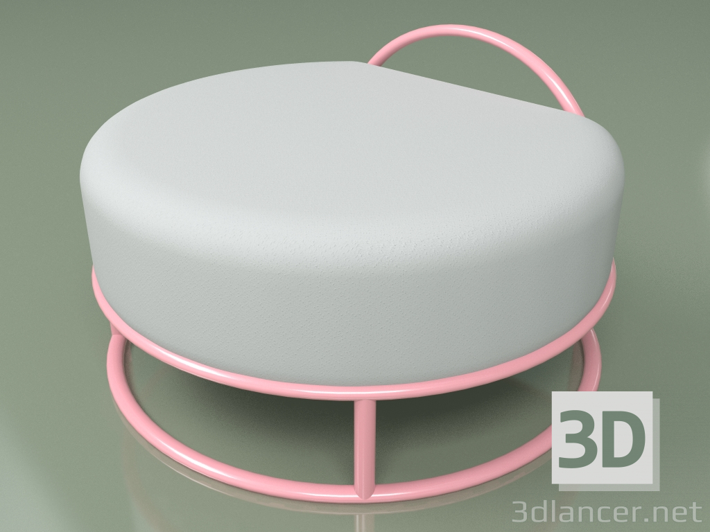 3D Modell Pouf von Varya Schuka (hellgrau) - Vorschau