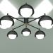 Modelo 3d Candelabro de teto 70106-8 (preto) - preview