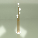 3d model Floor lamp Dome Trio (white brass) - preview