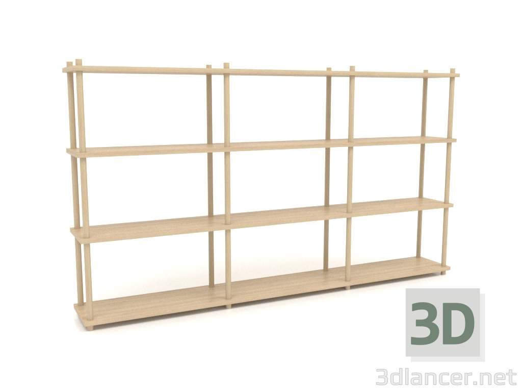 3D Modell Regal ST 04 (1500х200х848, Holz weiß) - Vorschau