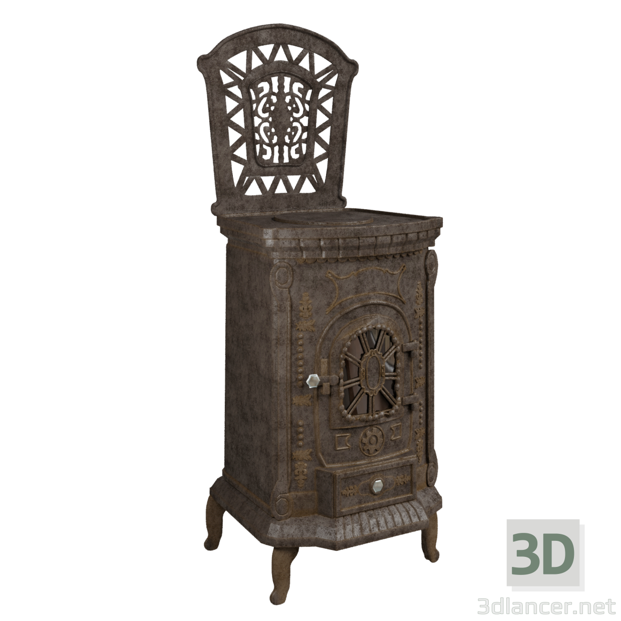 Estufa-chimenea LK AMBRA 3D modelo Compro - render