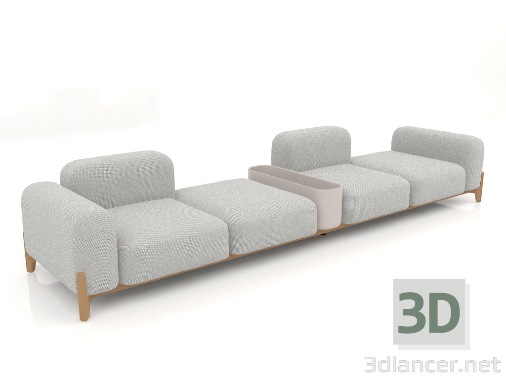 3d model Sofá modular (composición 20) - vista previa