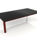 3D Modell Couchtisch 70×140 (Weinrot, DEKTON Domoos) - Vorschau