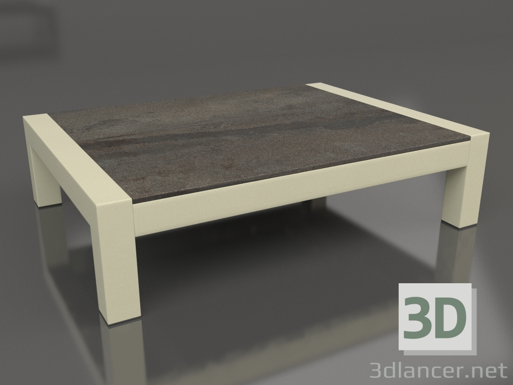 3d model Coffee table (Gold, DEKTON Radium) - preview