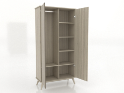 Mobile 4 1000x450x2000 mm (aperto, rovere schiarito)