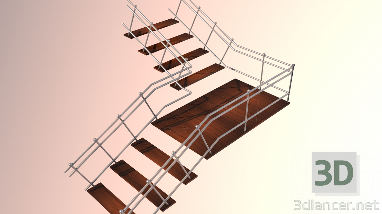 3D Modell Treppen - Vorschau