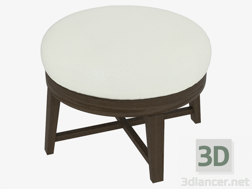 3d model Poof en un marco de madera Ferro (H 37) - vista previa