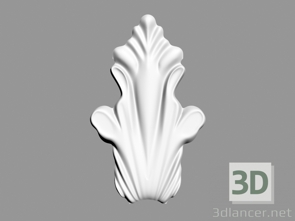 Modelo 3d Decoração de parede (F2) - preview