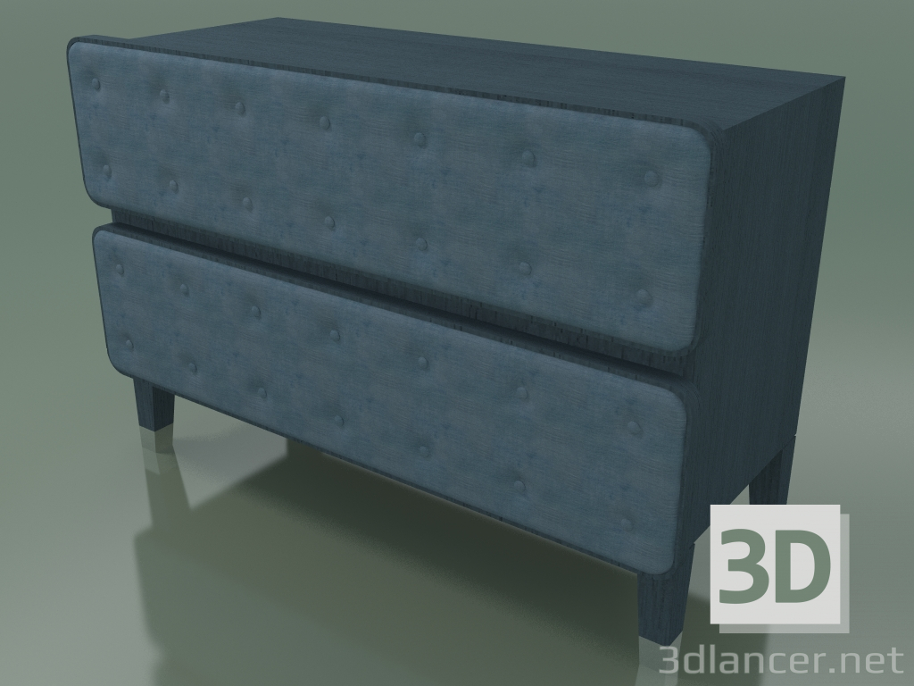 3d model Cofre (63, azul) - vista previa