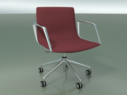 Conference chair 4900BI (5 castors, with armrests)