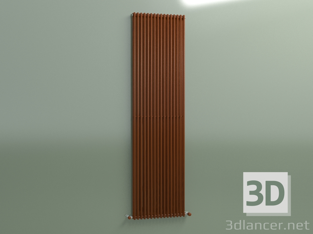 modello 3D Radiatore verticale ARPA 2 (2020 16EL, marrone ruggine) - anteprima