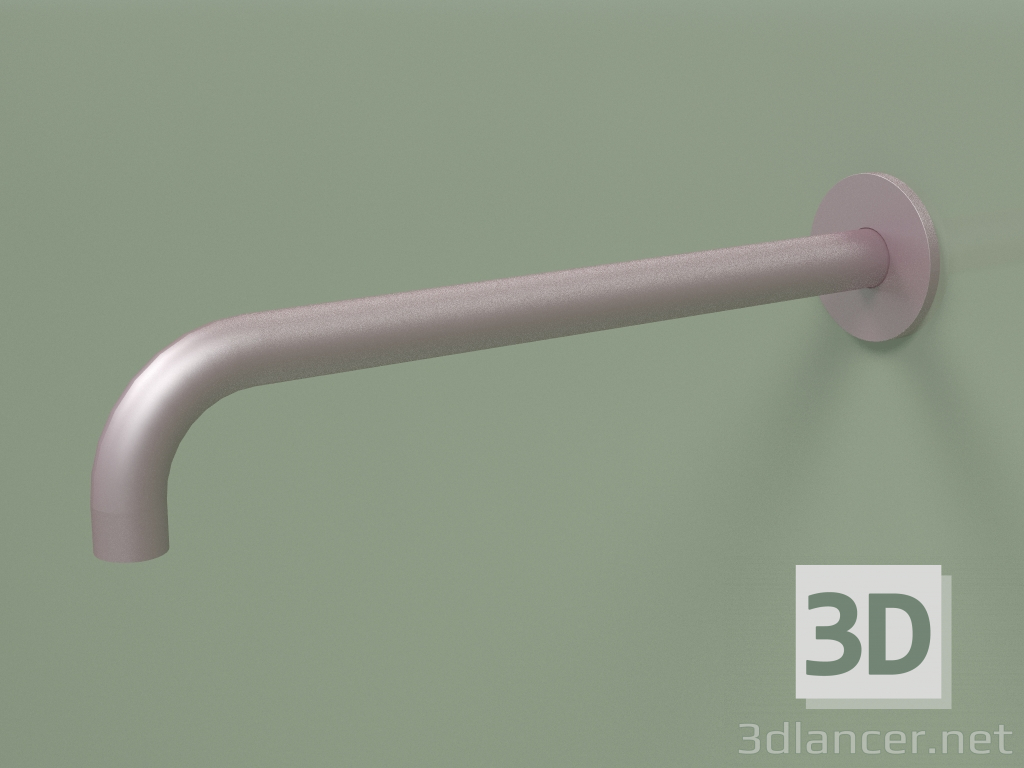 3d model Caño de pared 90 ° Lmáx 300 mm (BC013, OR) - vista previa