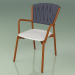 3d model Chair 221 (Metal Rust, Polyurethane Resin Gray, Padded Belt Gray-Blue) - preview