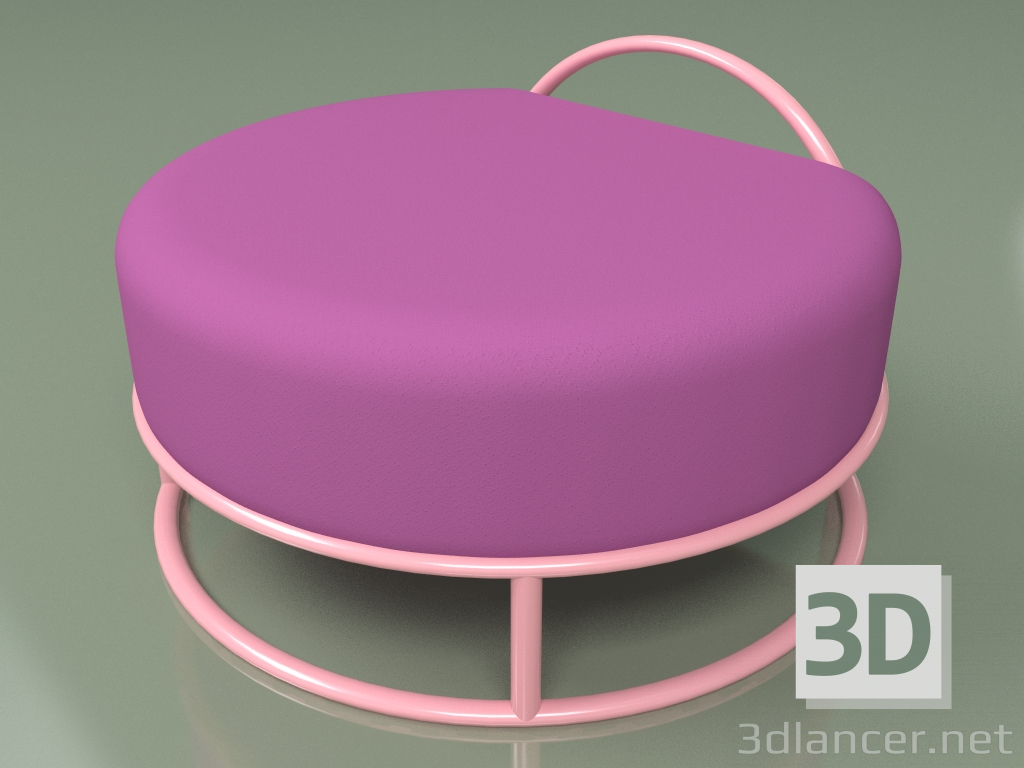 3d model Puf de Varya Schuka (rosa) - vista previa