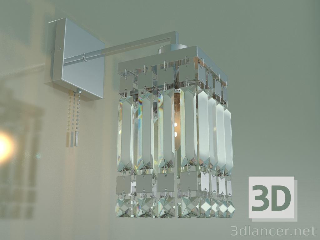 Modelo 3d Sconce Barra 10100-1 (cristal cromado) - preview