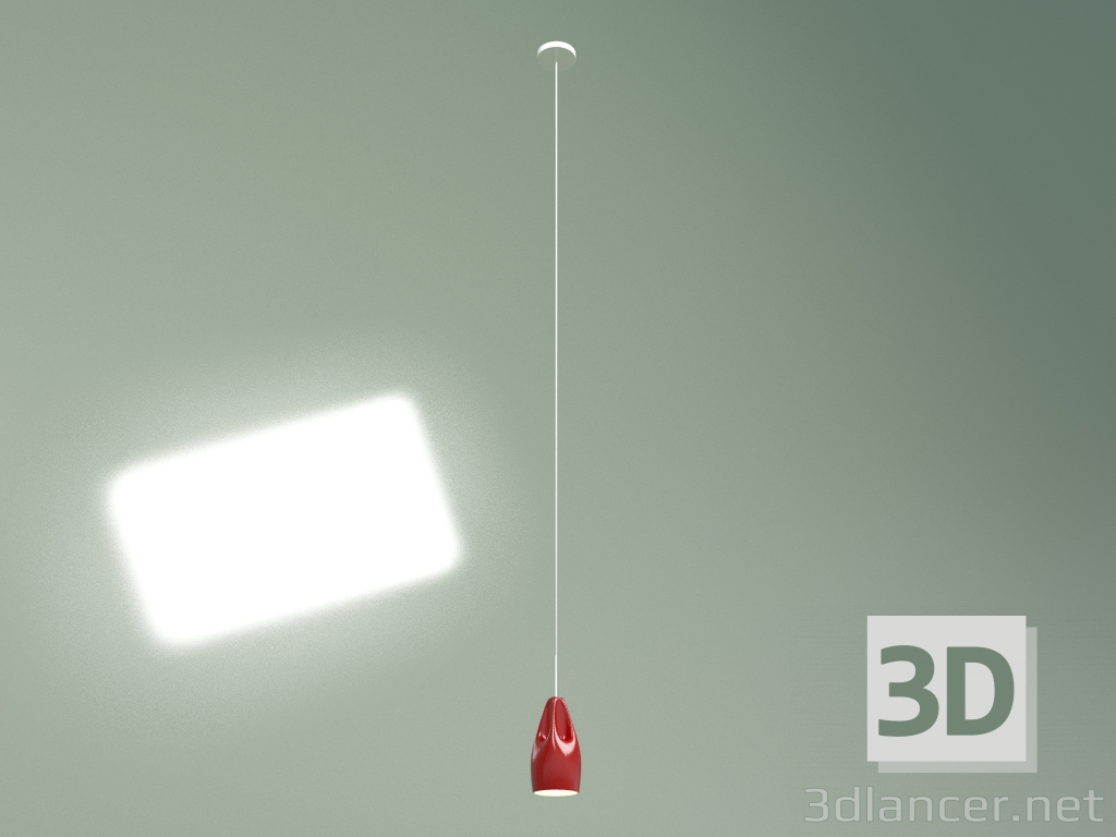 modello 3D Lampada a sospensione Miranda diametro 13 (rosso) - anteprima