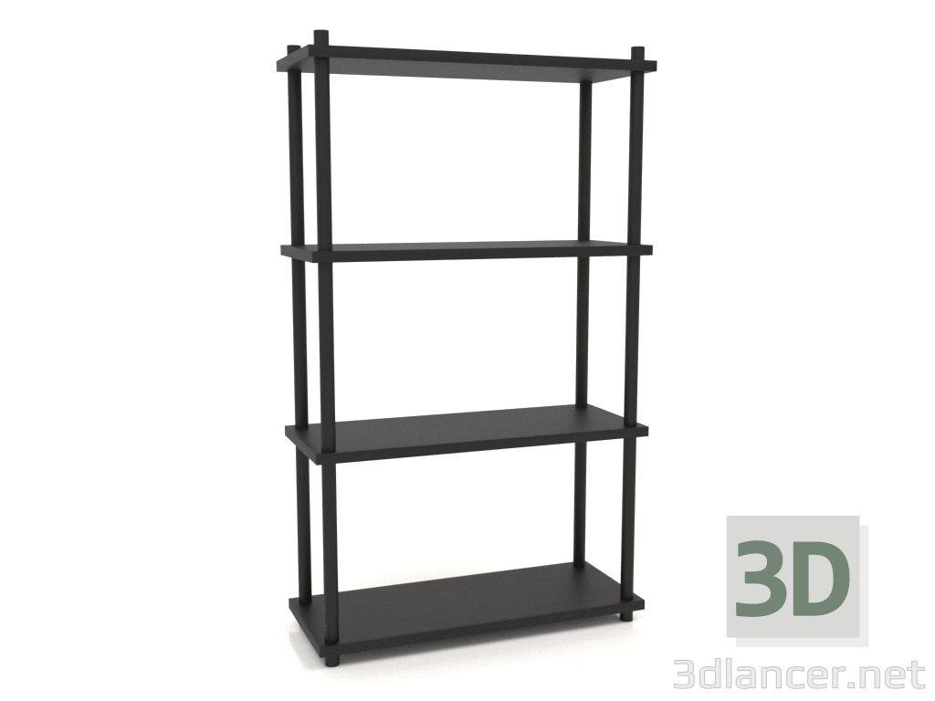 3d model Rack ST 04 (500x200x848, madera negra) - vista previa