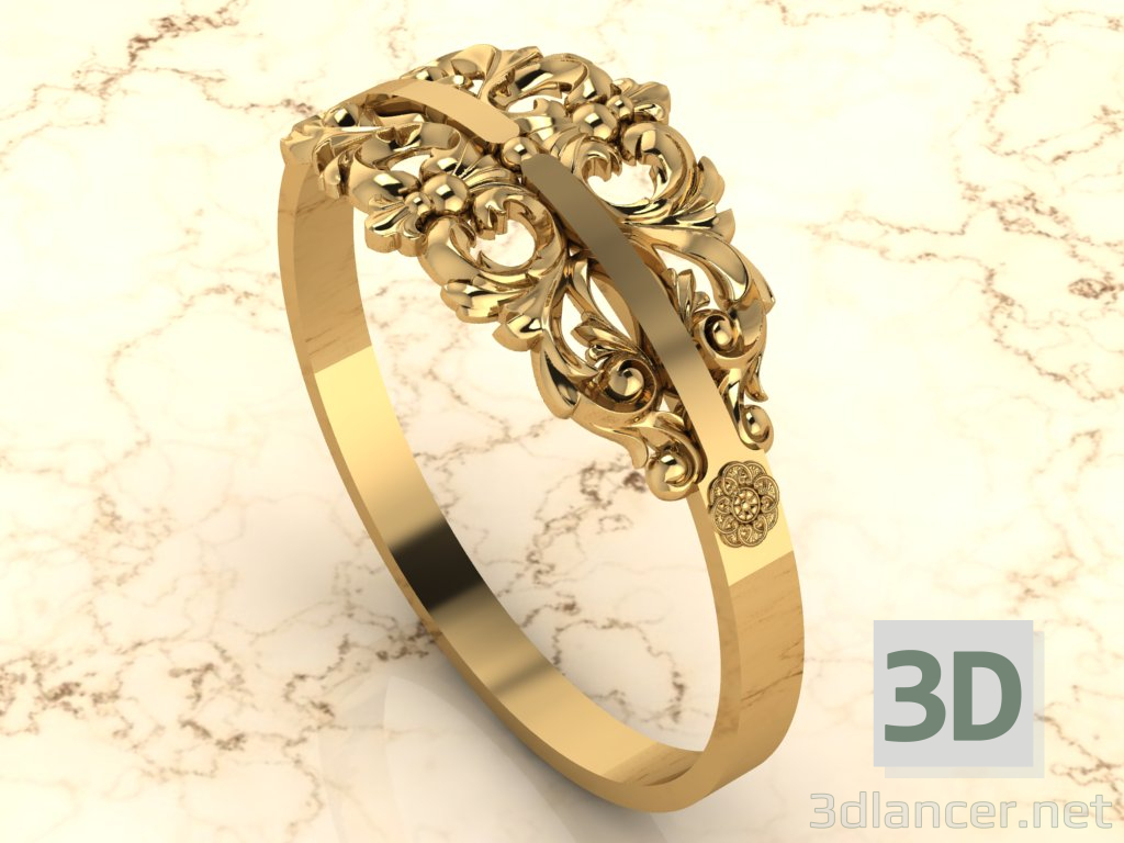 modèle 3D de bague femme acheter - rendu