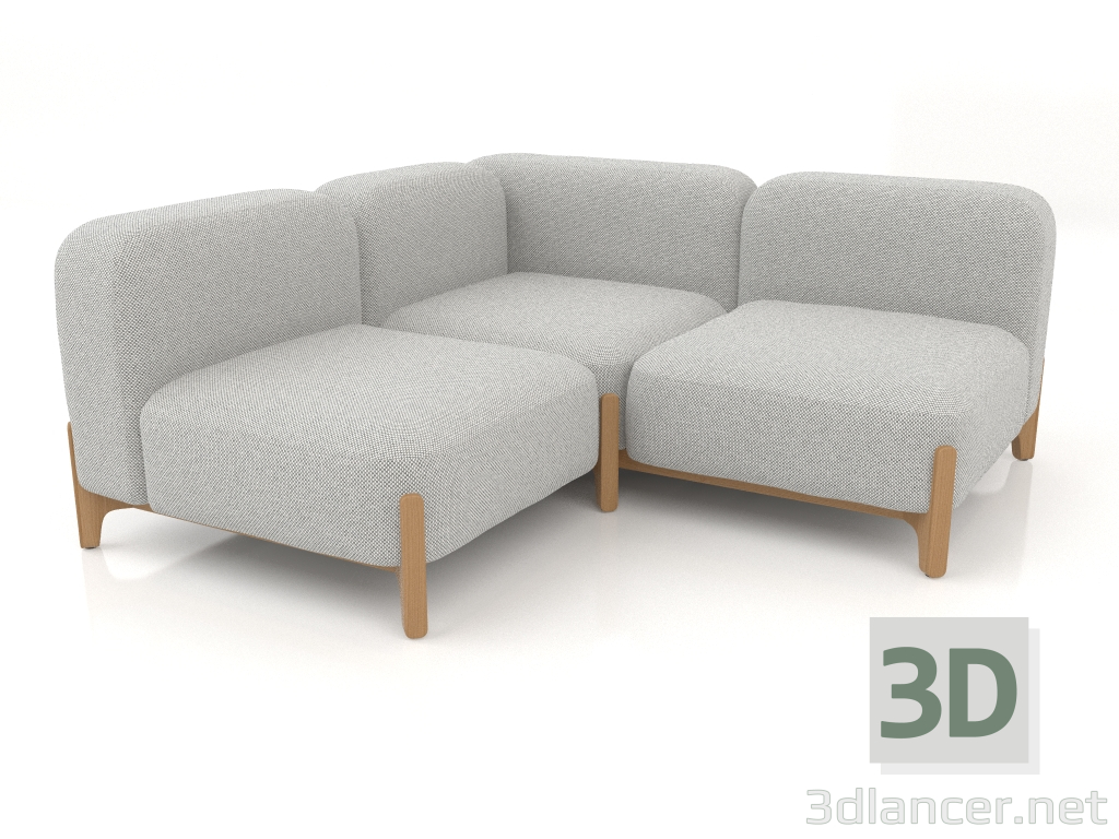 Modelo 3d Sofá modular (composição 21) - preview