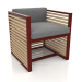 3d model Armchair (Wine red) - preview