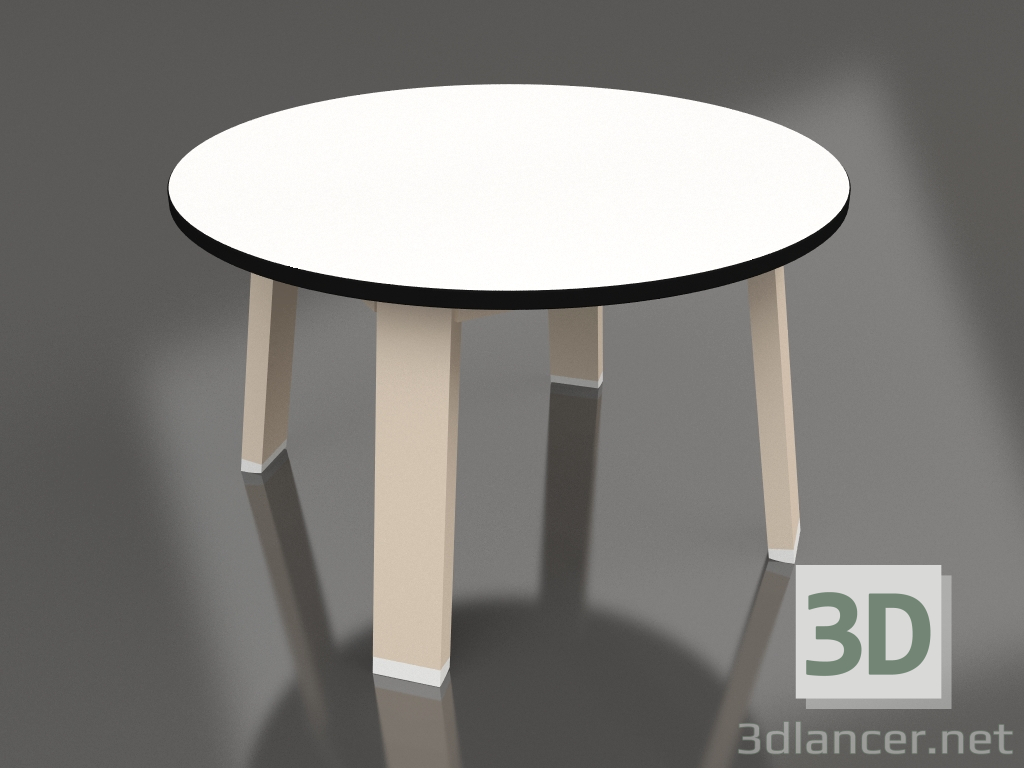 Modelo 3d Mesa lateral redonda (areia, fenólica) - preview