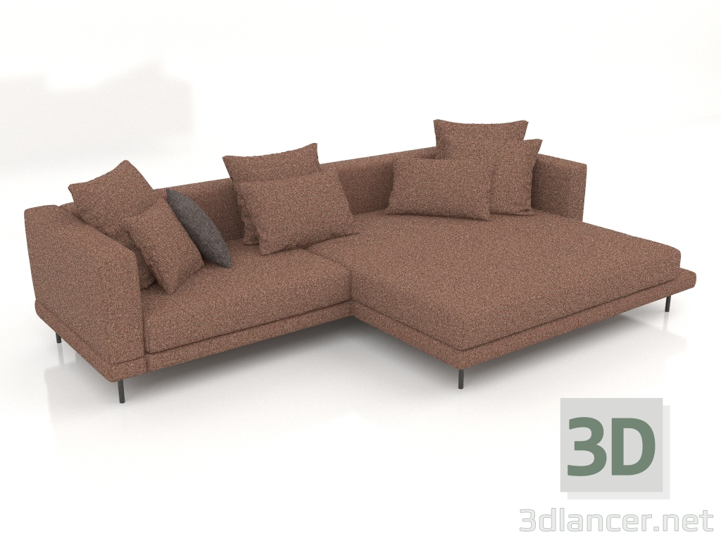 3D Modell Carol Sofa 3060 x 1080 (Bengasi 10) - Vorschau